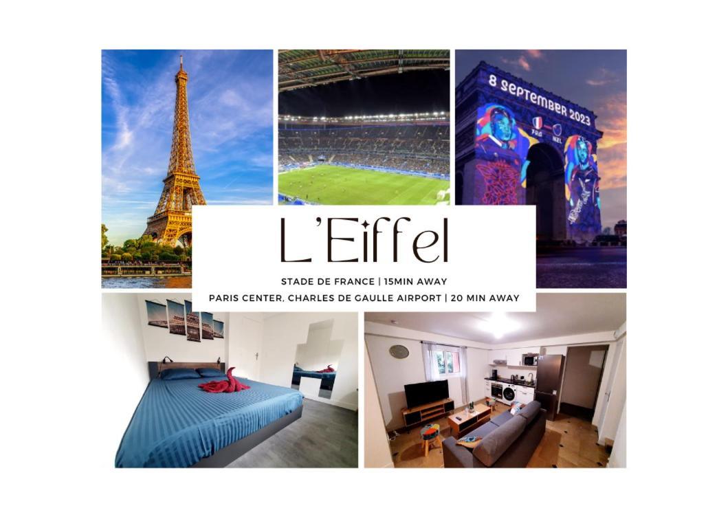 L'Eiffel - Self Checking, 20Min From Paris Apartment Drancy Luaran gambar