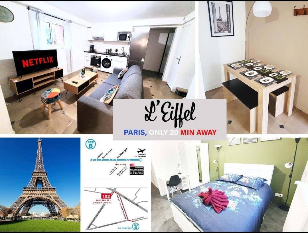 L'Eiffel - Self Checking, 20Min From Paris Apartment Drancy Luaran gambar